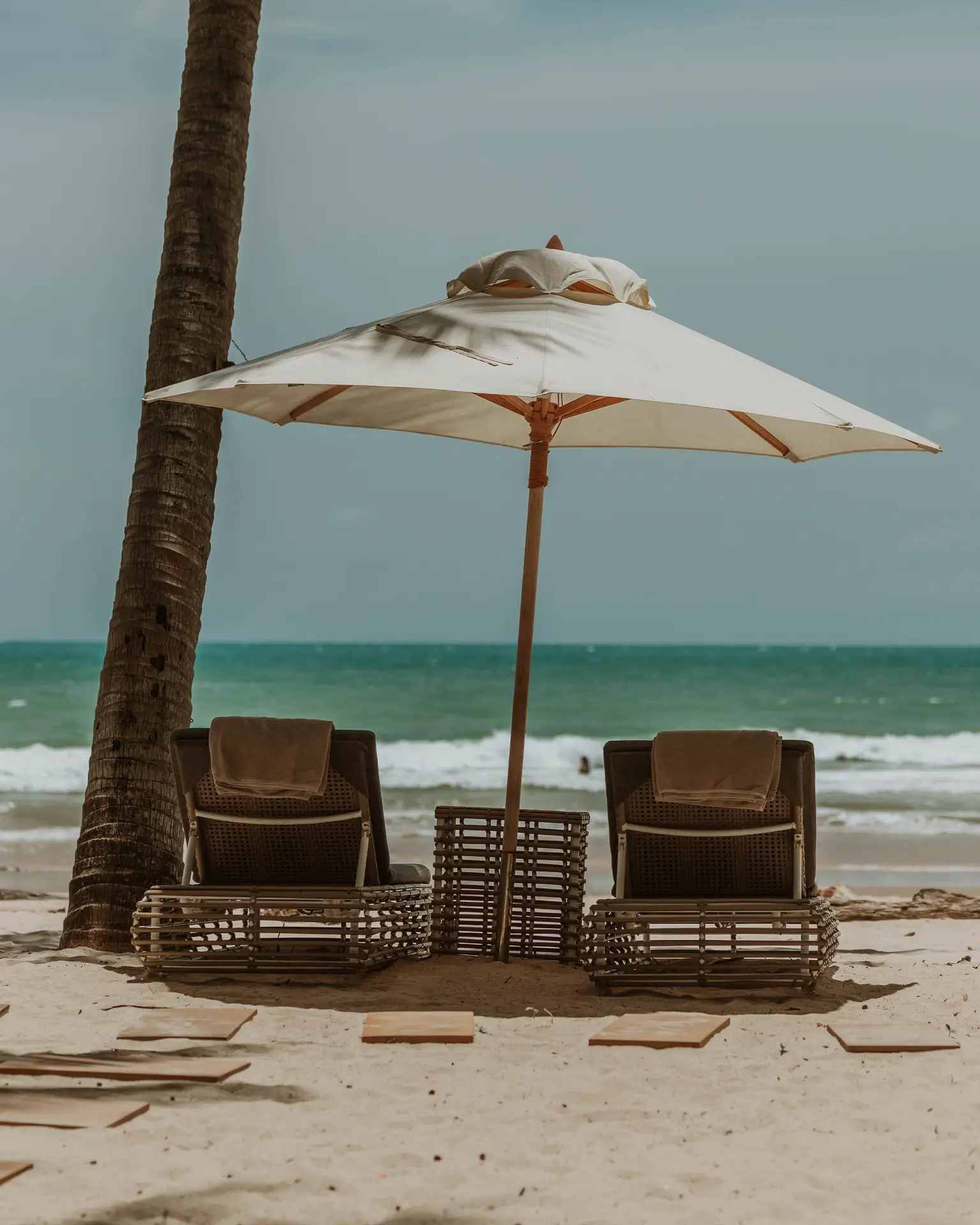 The Lazy Coconut beachfront setting in Bangtao, Phuket