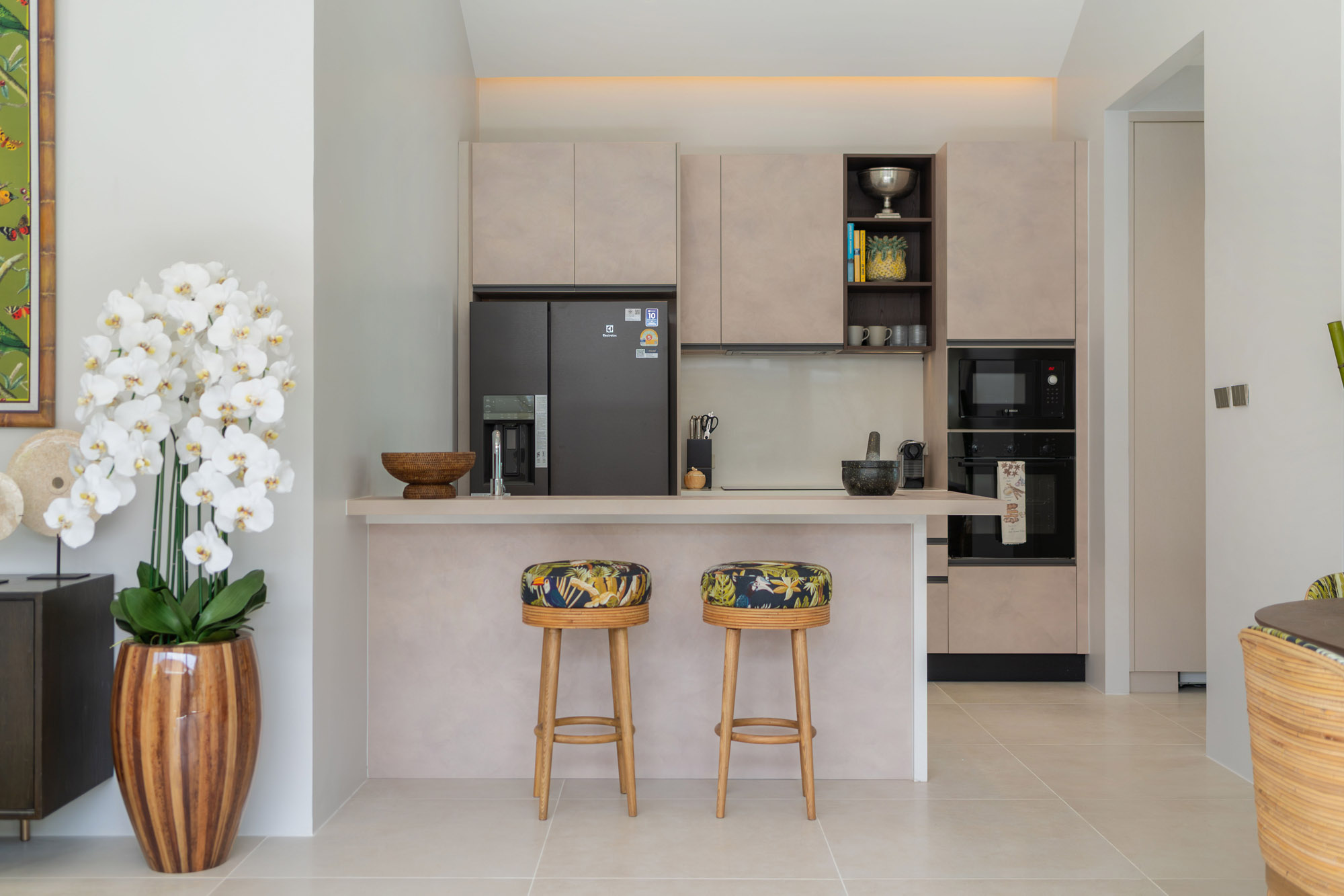 German kitchen with Bosch appliances at Bangtao Beach Villa