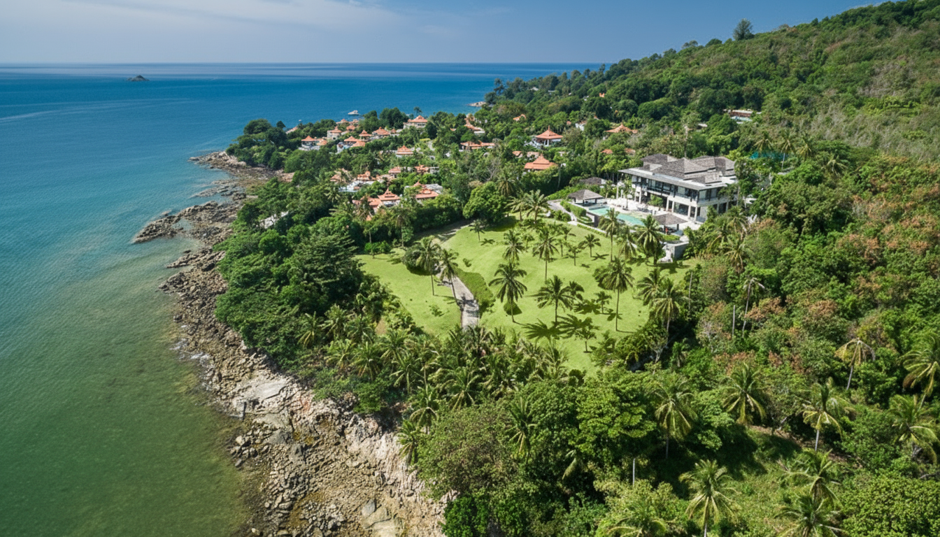 Layan Beach Villa oceanfront estate on Layan Beach in Phuket