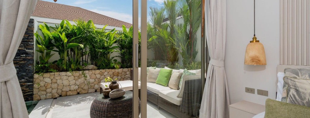 Private terrace off the master suite